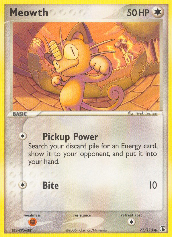 Meowth (77/113) [EX: Delta Species] | Gamers Paradise