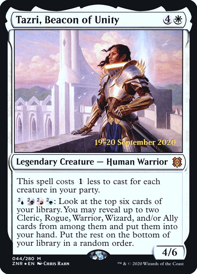 Tazri, Beacon of Unity [Zendikar Rising Prerelease Promos] | Gamers Paradise