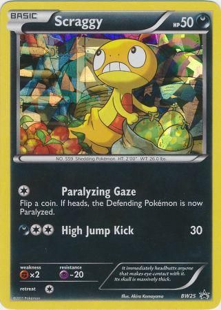 Scraggy (BW25) (Cracked Ice Holo) [Black & White: Black Star Promos] | Gamers Paradise