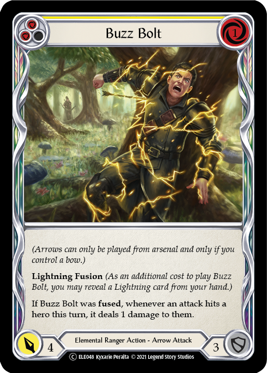 Buzz Bolt (Yellow) [U-ELE048] Unlimited Rainbow Foil | Gamers Paradise