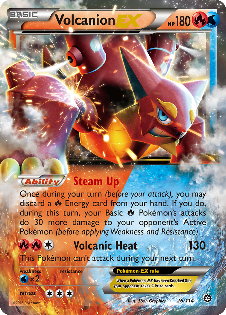 Volcanion EX (26/114) [XY: Steam Siege] | Gamers Paradise