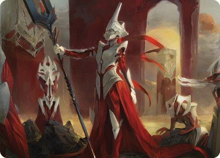 Porcelain Zealot Art Card [Phyrexia: All Will Be One Art Series] | Gamers Paradise