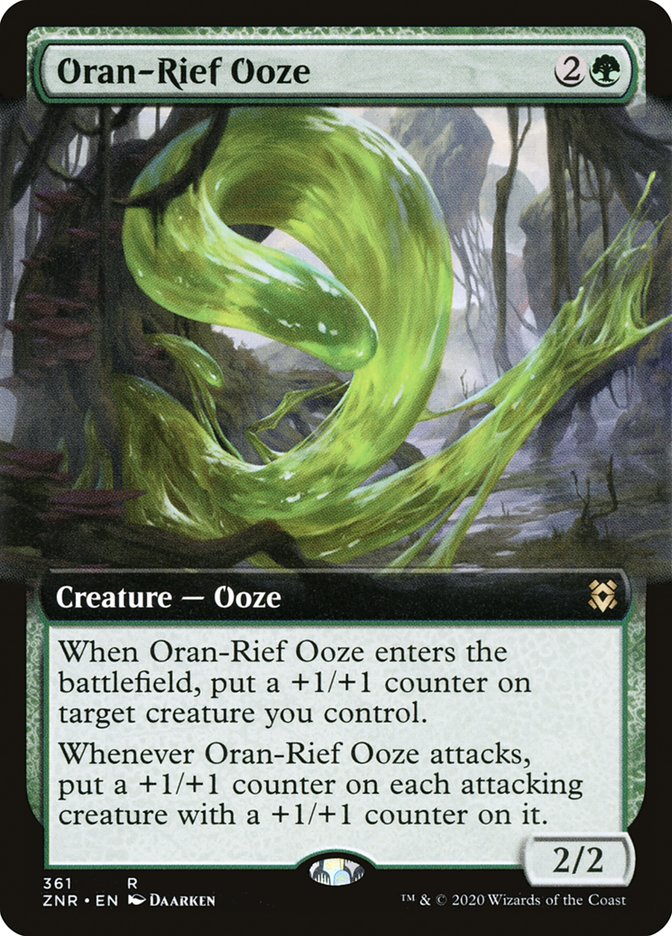 Oran-Rief Ooze (Extended Art) [Zendikar Rising] | Gamers Paradise