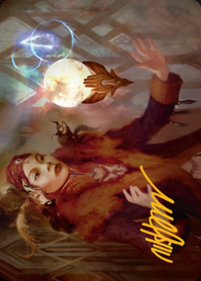 Misfortune Teller Art Card (Gold-Stamped Signature) [Streets of New Capenna Art Series] | Gamers Paradise