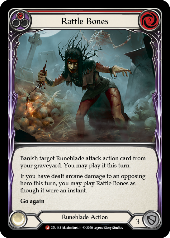 Rattle Bones [CRU143] 1st Edition Rainbow Foil | Gamers Paradise