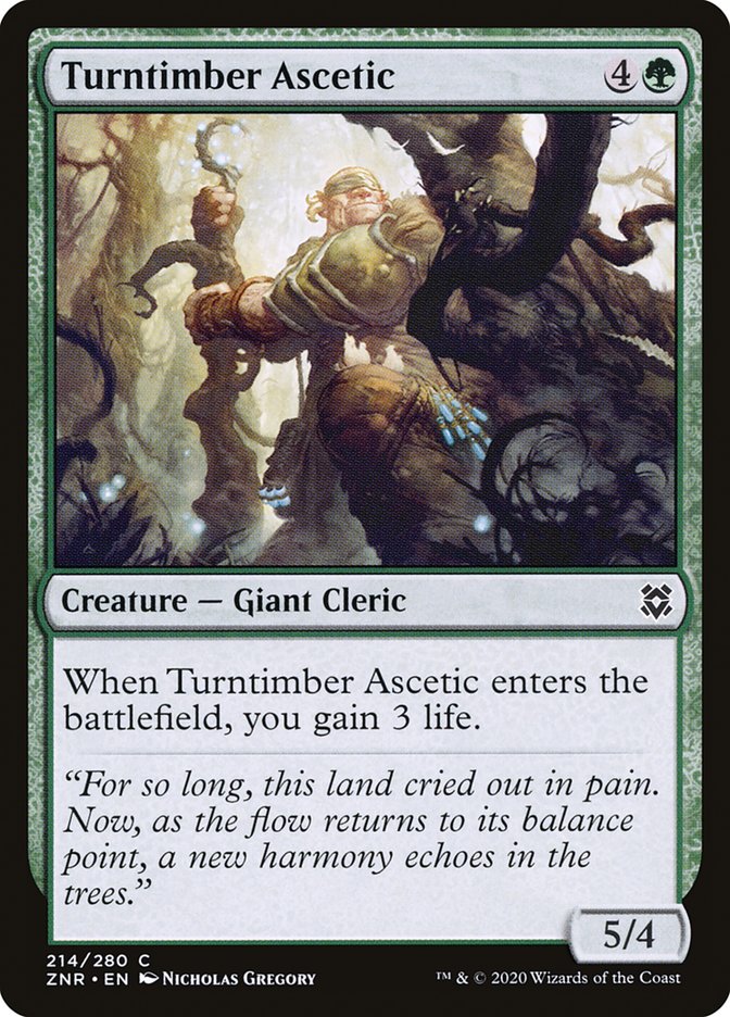 Turntimber Ascetic [Zendikar Rising] | Gamers Paradise