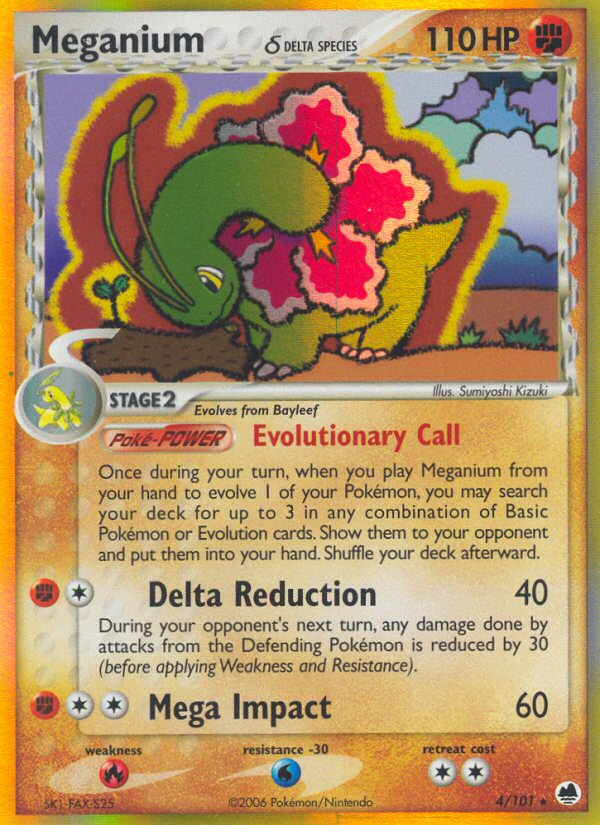 Meganium (4/101) (Delta Species) [EX: Dragon Frontiers] | Gamers Paradise