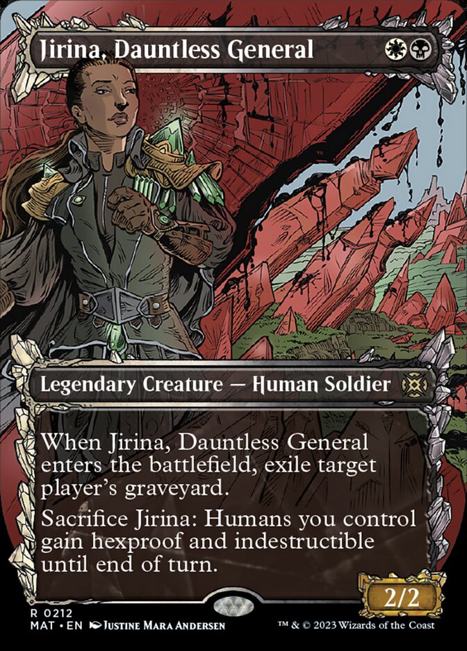 Jirina, Dauntless General (Showcase Halo Foil) [March of the Machine: The Aftermath] | Gamers Paradise