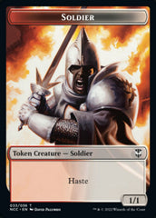 Soldier (33) // Devil Double-Sided Token [Streets of New Capenna Commander Tokens] | Gamers Paradise