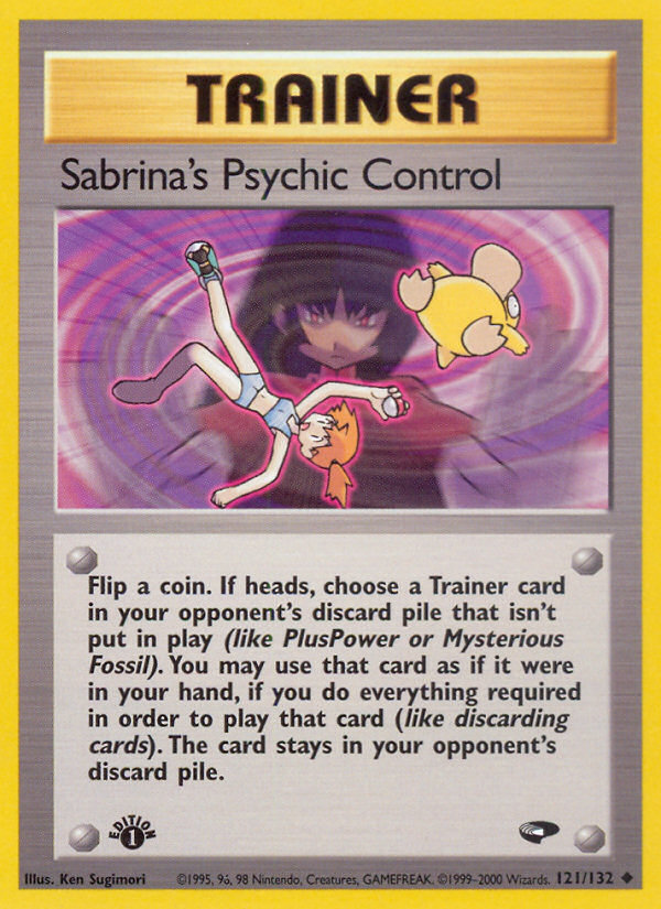 Sabrina's Psychic Control (121/132) [Gym Challenge 1st Edition] | Gamers Paradise