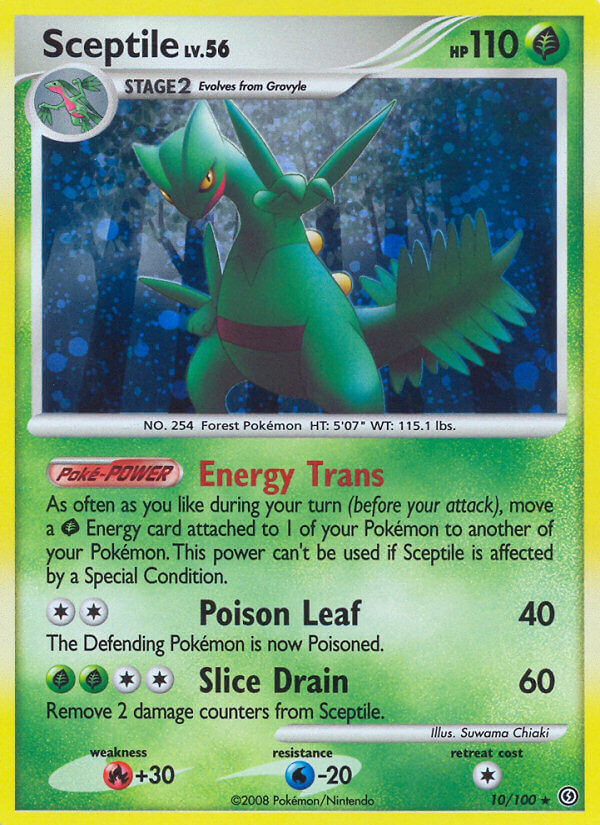 Sceptile (10/100) (Theme Deck Exclusive) [Diamond & Pearl: Stormfront] | Gamers Paradise