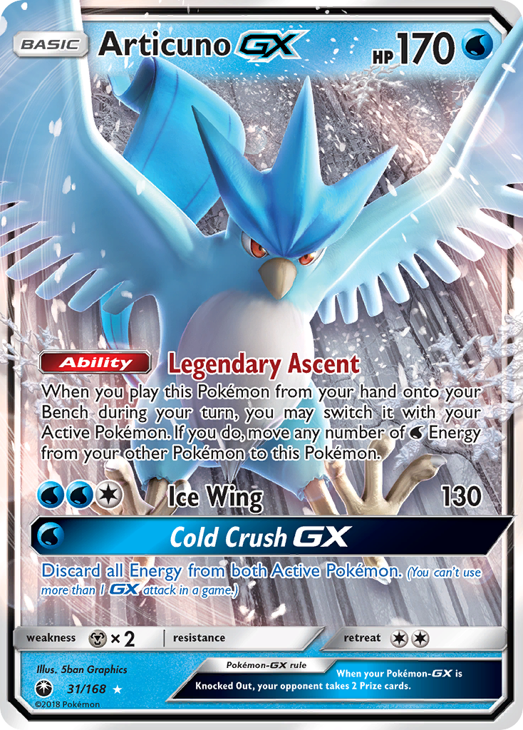 Articuno GX (31/168) [Sun & Moon: Celestial Storm] | Gamers Paradise