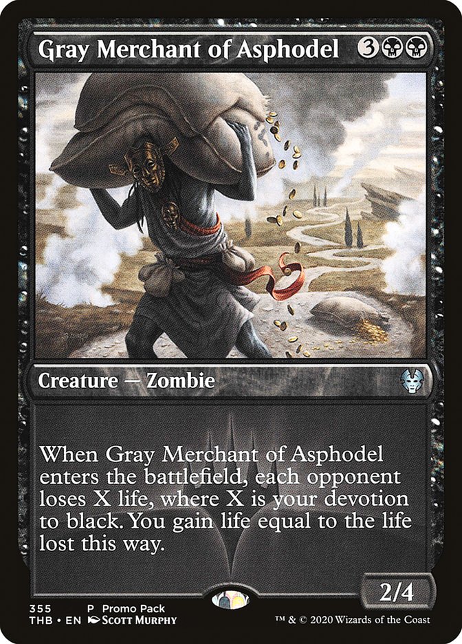 Gray Merchant of Asphodel (Promo Pack) [Theros Beyond Death Promos] | Gamers Paradise