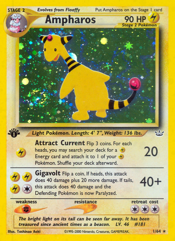 Ampharos (1/64) [Neo Revelation 1st Edition] | Gamers Paradise