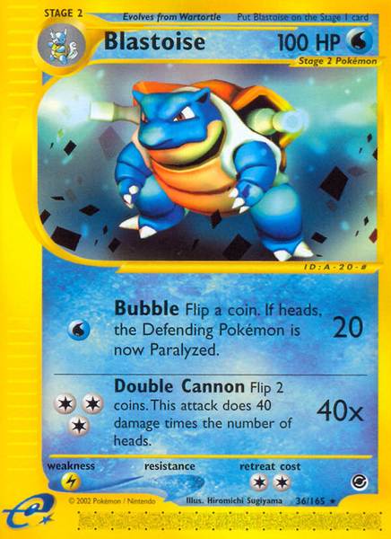 base set blastoise pokemon card Blastoise (36/165) [Expedition: Base Set] – Gamers Paradise