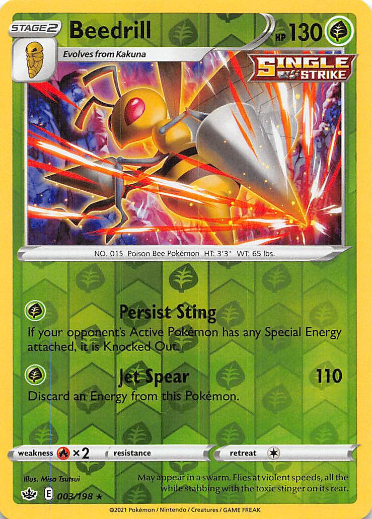 Beedrill (003/198) [Sword & Shield: Chilling Reign] | Gamers Paradise
