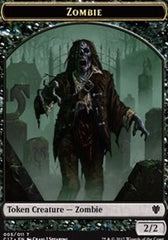 Zombie // Gold Double-Sided Token [Commander 2017 Tokens] | Gamers Paradise
