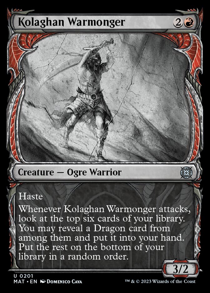 Kolaghan Warmonger (Showcase Halo Foil) [March of the Machine: The Aftermath] | Gamers Paradise