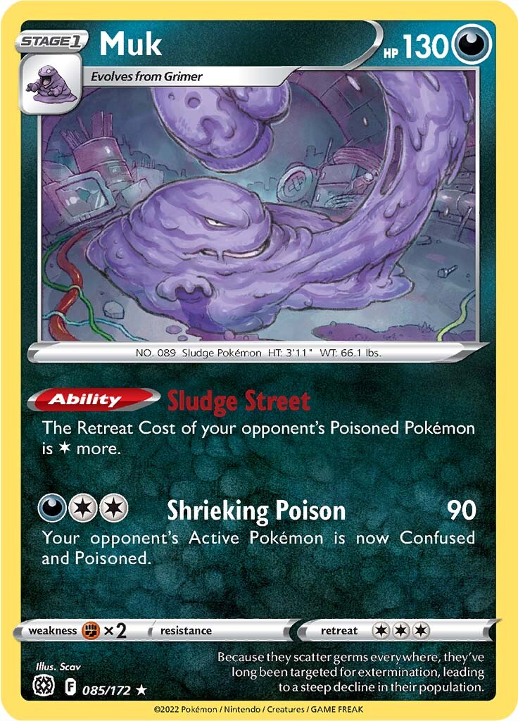 Muk (085/172) [Sword & Shield: Brilliant Stars] | Gamers Paradise