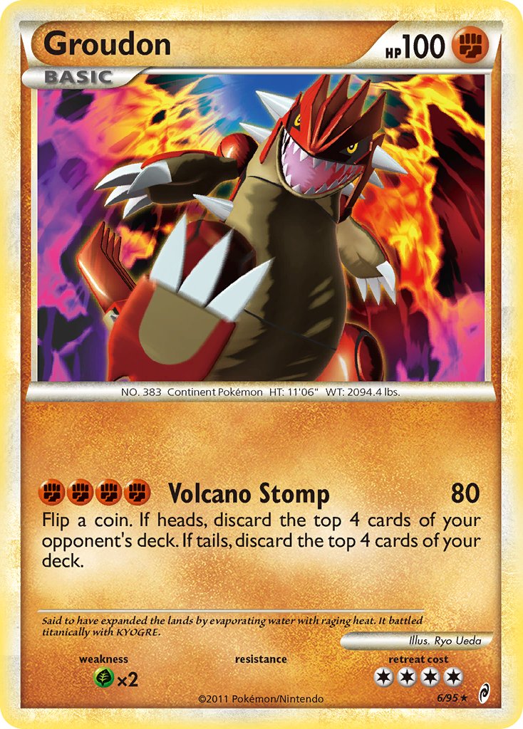 Groudon (6/95) (Theme Deck Exclusive) [HeartGold & SoulSilver: Call of Legends] | Gamers Paradise