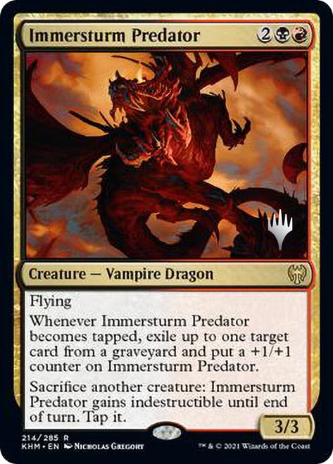 Immersturm Predator (Promo Pack) [Kaldheim Promos] | Gamers Paradise