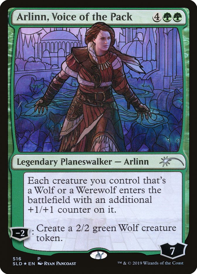 Arlinn, Voice of the Pack (Stained Glass) [Secret Lair Drop Promos] | Gamers Paradise