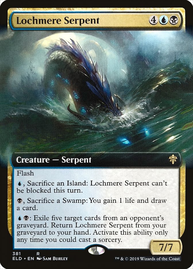 Lochmere Serpent (Extended Art) [Throne of Eldraine] | Gamers Paradise