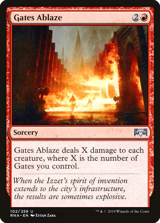 Gates Ablaze [Ravnica Allegiance] | Gamers Paradise