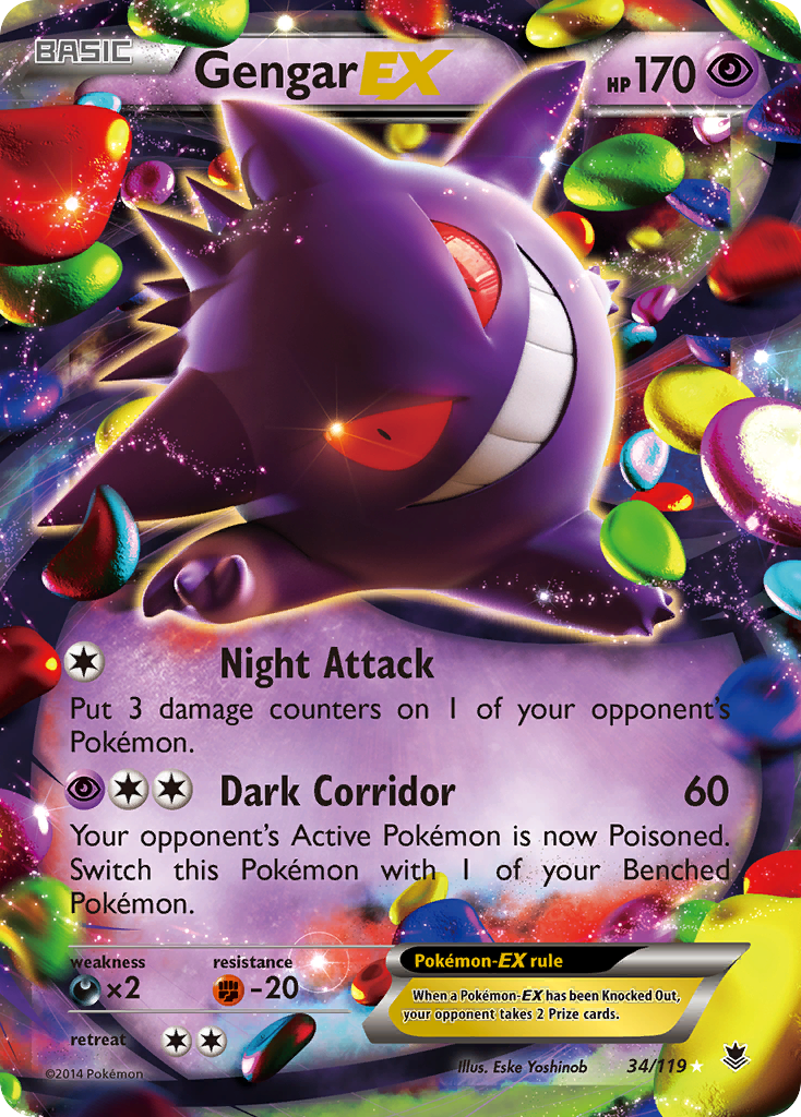 Gengar EX (34/119) [XY: Phantom Forces] | Gamers Paradise