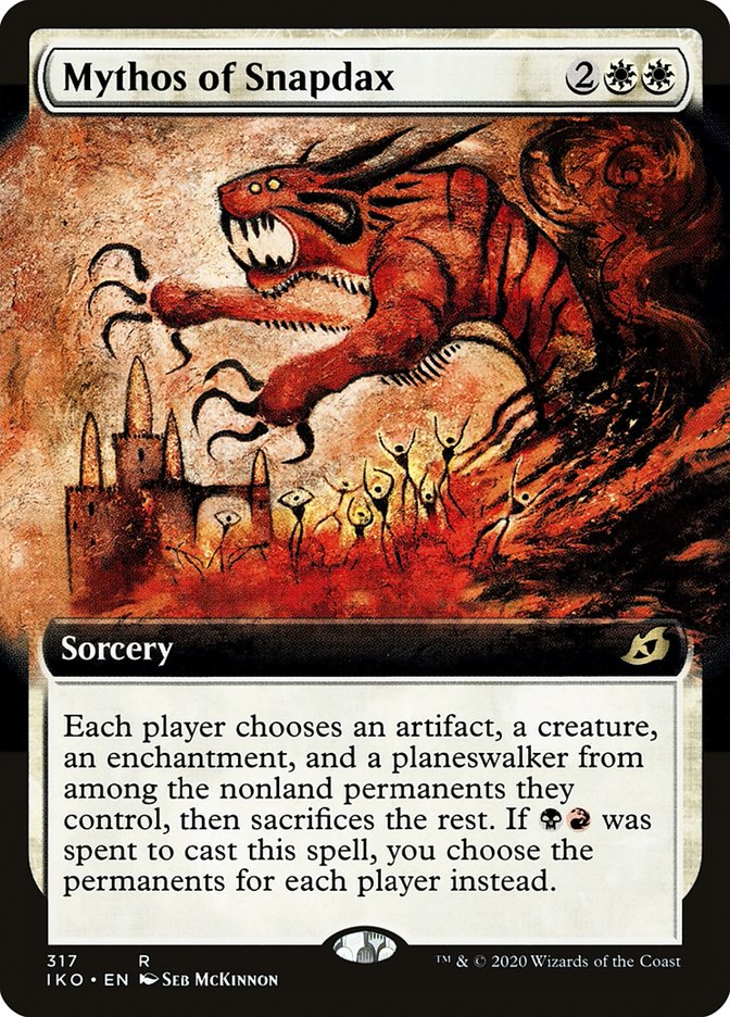 Mythos of Snapdax (Extended Art) [Ikoria: Lair of Behemoths] | Gamers Paradise
