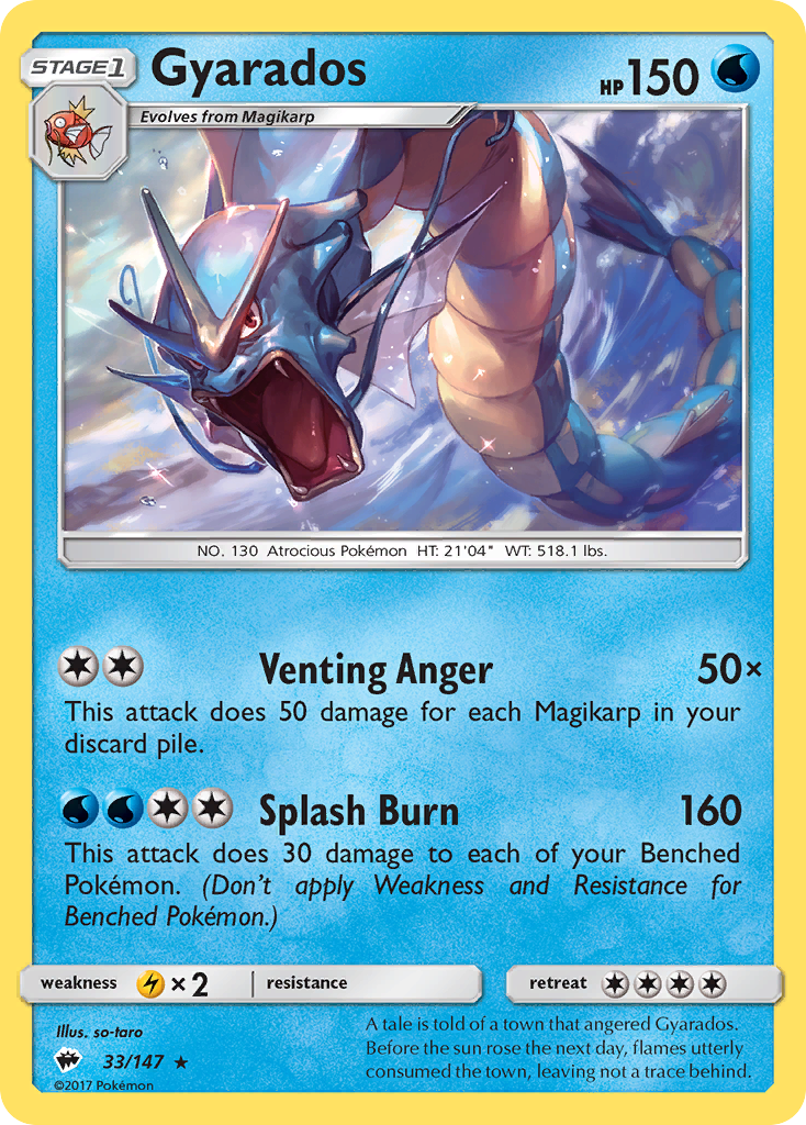 Gyarados (33/147) [Sun & Moon: Burning Shadows] | Gamers Paradise