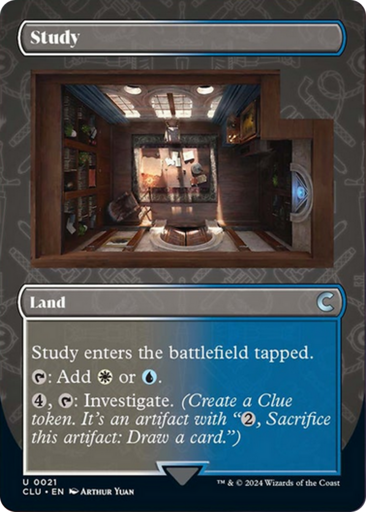 Study (Borderless) [Ravnica: Clue Edition] | Gamers Paradise