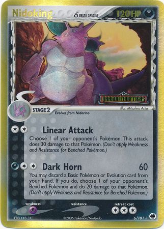 Nidoking (6/101) (Delta Species) (Stamped) [EX: Dragon Frontiers] | Gamers Paradise