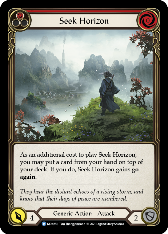 Seek Horizon (Red) [MON251] 1st Edition Normal | Gamers Paradise