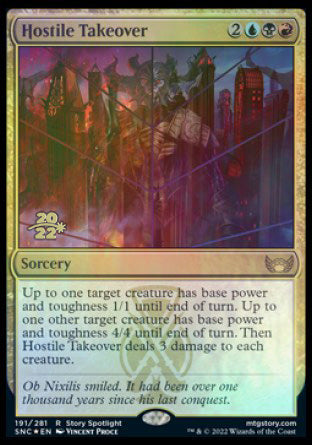 Hostile Takeover [Streets of New Capenna Prerelease Promos] | Gamers Paradise