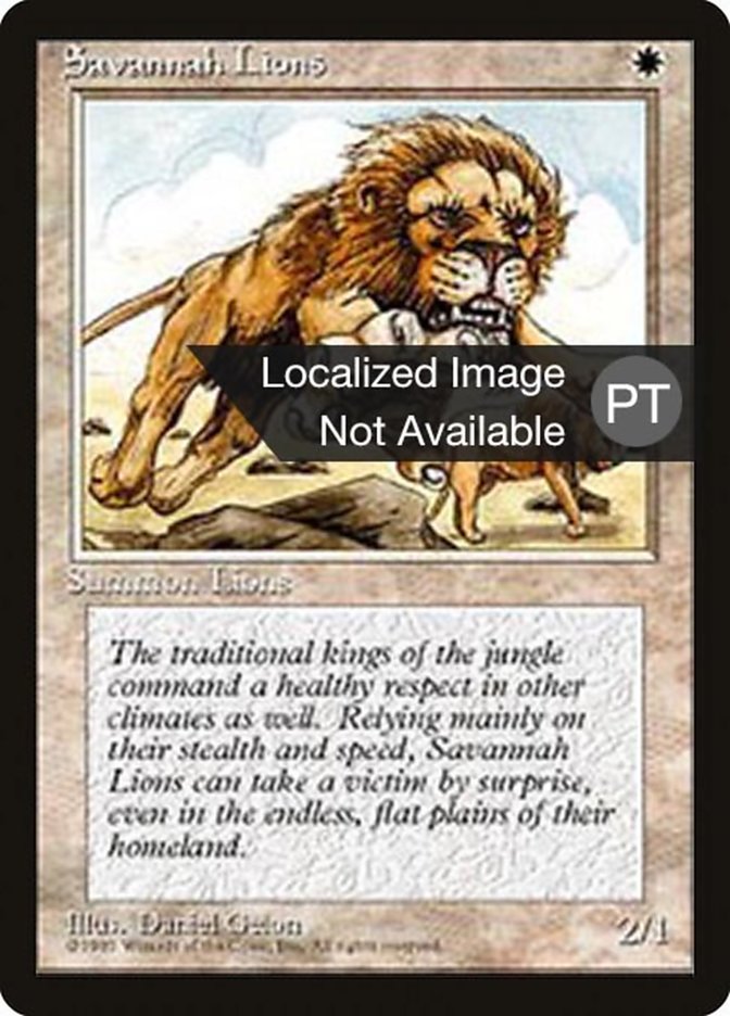 Savannah Lions [Fourth Edition (Foreign Black Border)] | Gamers Paradise