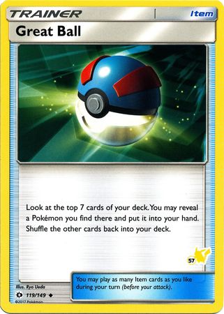 Great Ball (119/149) (Pikachu Stamp #57) [Battle Academy 2020] | Gamers Paradise