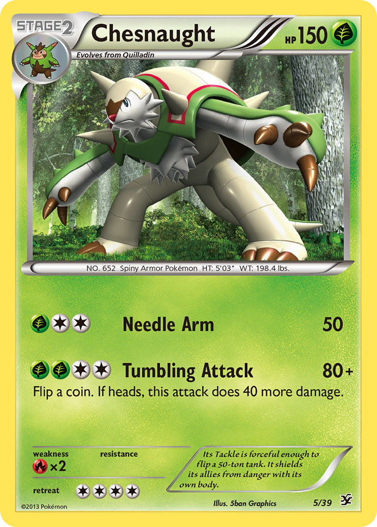 Chesnaught (5/39) [XY: Kalos Starter Set] | Gamers Paradise