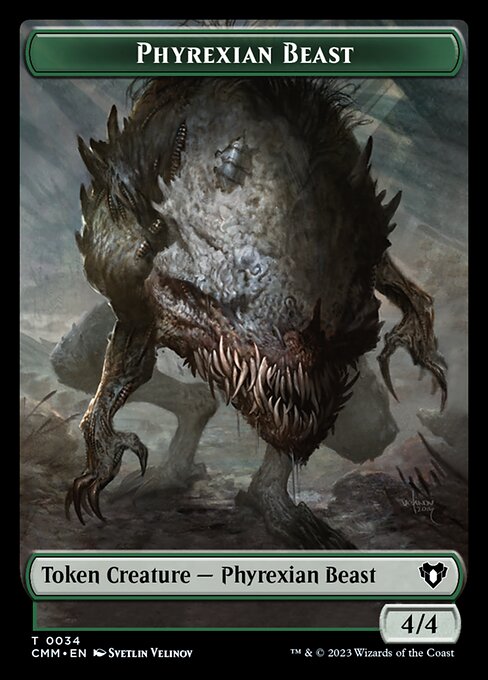 Eldrazi Scion // Phyrexian Beast Double-Sided Token [Commander Masters Tokens] | Gamers Paradise
