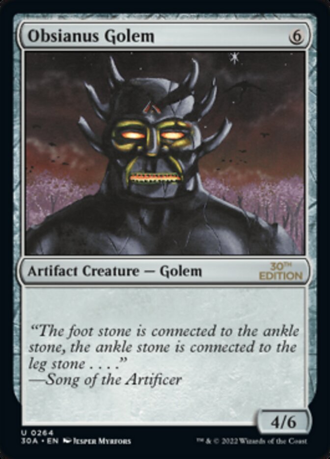 Obsianus Golem [30th Anniversary Edition] | Gamers Paradise