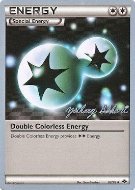 Double Colorless Energy (92/99) (CMT - Zachary Bokhari) [World Championships 2012] | Gamers Paradise