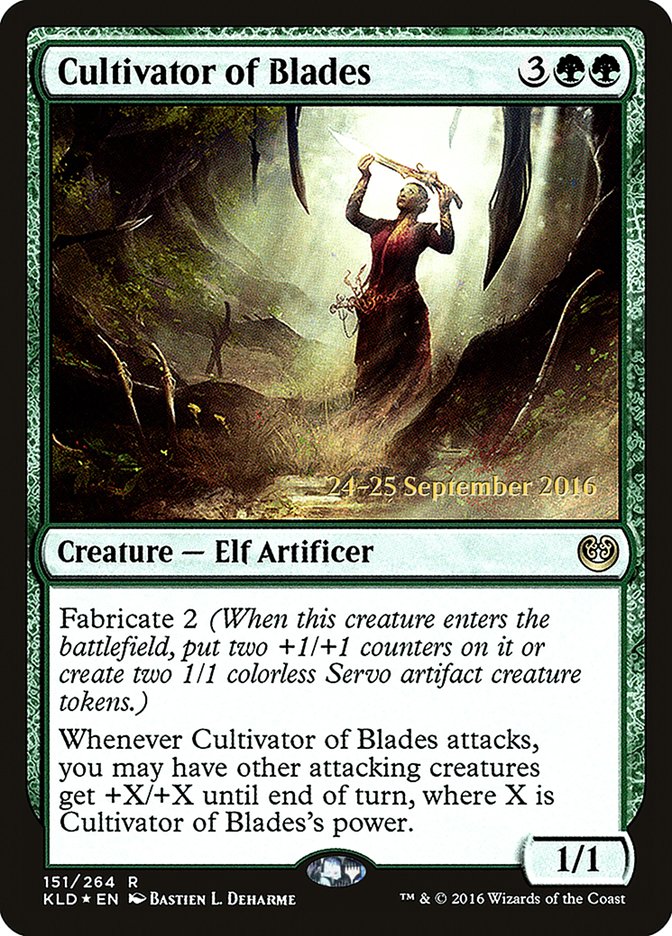 Cultivator of Blades [Kaladesh Prerelease Promos] | Gamers Paradise