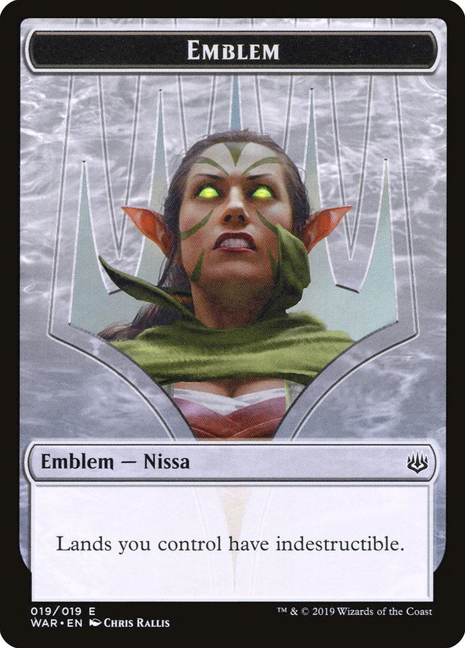 Nissa, Who Shakes the World Emblem [War of the Spark Tokens] | Gamers Paradise