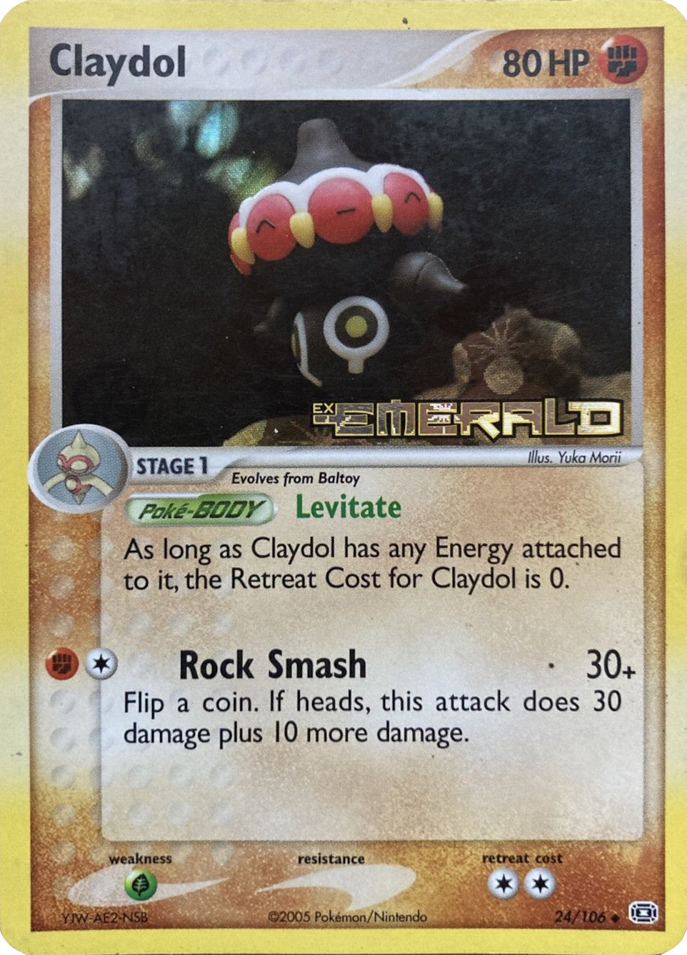 Claydol (24/106) (Stamped) [EX: Emerald] | Gamers Paradise