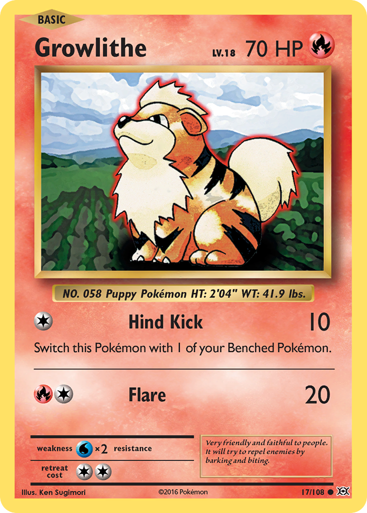 Growlithe (17/108) [XY: Evolutions] | Gamers Paradise