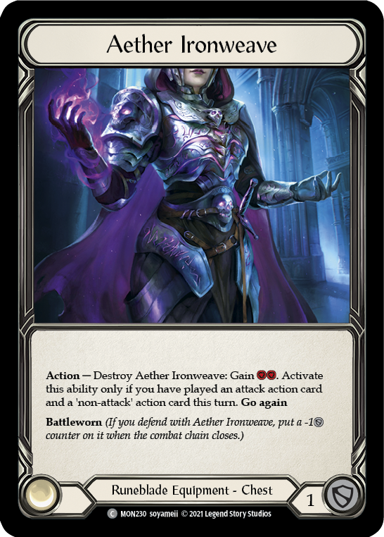 Aether Ironweave [MON230-CF] 1st Edition Cold Foil | Gamers Paradise