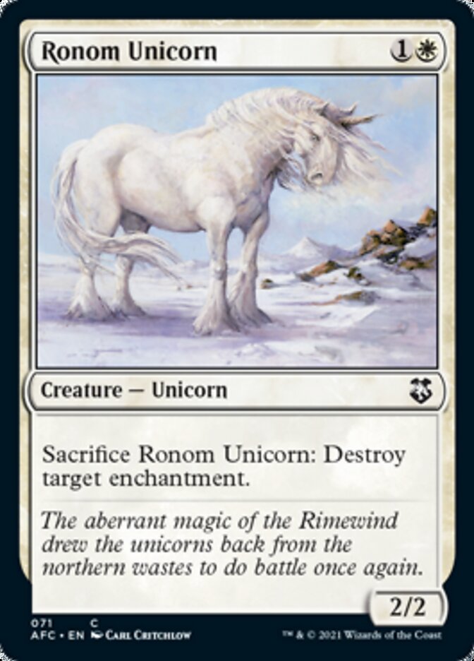 Ronom Unicorn [Dungeons & Dragons: Adventures in the Forgotten Realms Commander] | Gamers Paradise