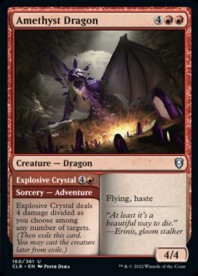 Amethyst Dragon // Explosive Crystal [Commander Legends: Battle for Baldur's Gate] | Gamers Paradise