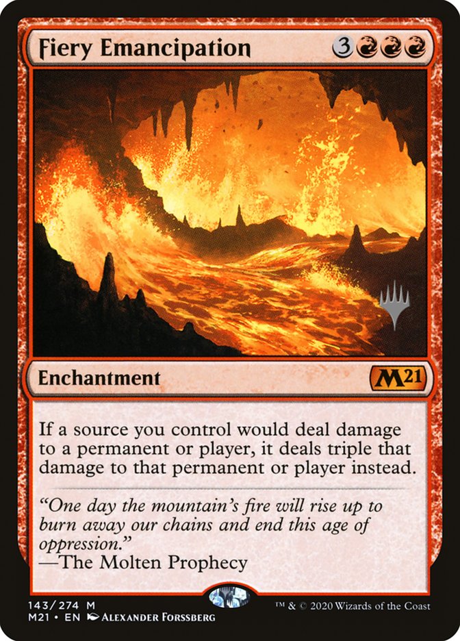 Fiery Emancipation (Promo Pack) [Core Set 2021 Promos] | Gamers Paradise