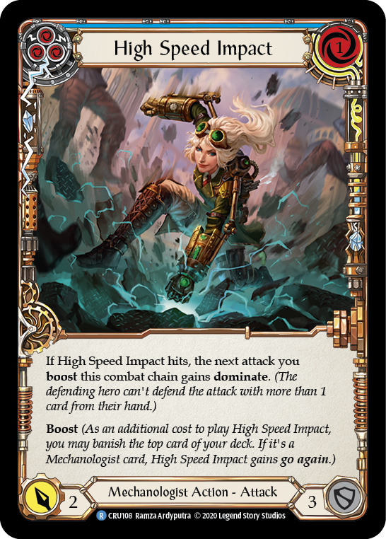 High Speed Impact (Blue) [CRU108] 1st Edition Normal | Gamers Paradise